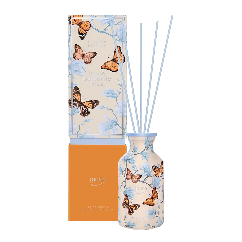 Ipuro Geurdiffuser Butterfly Kiss 240ml - Geurstokjes