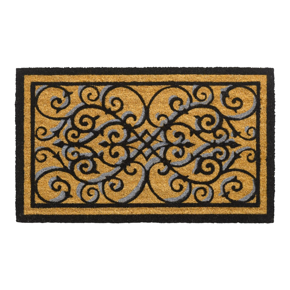 HAMAT Ruco Design Vloermat - 75x45cm - Zwart/Bruin - Deurmat