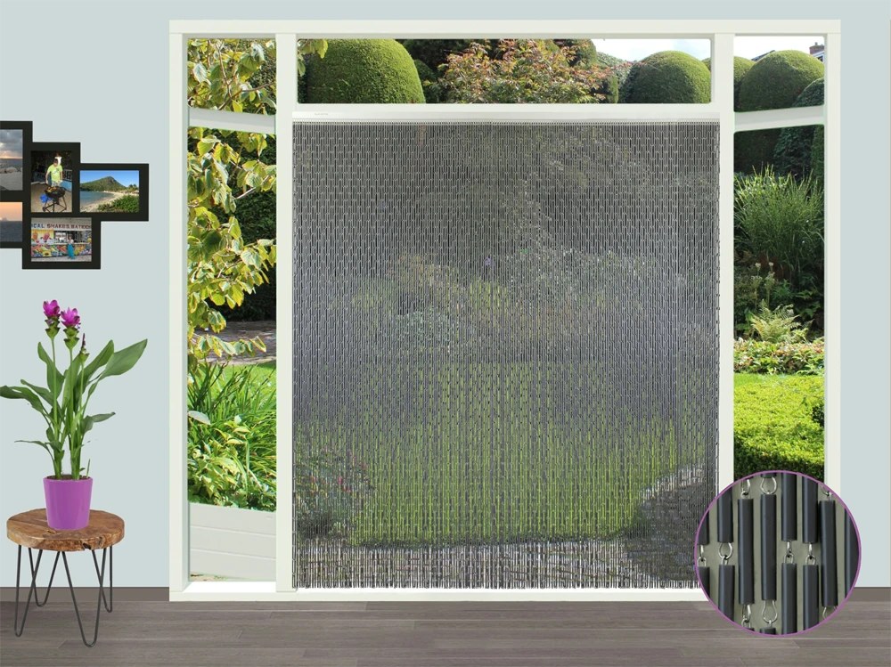 Vliegengordijn - Antraciet - 100 X 232cm - Sun-Arts - Afbeelding 3