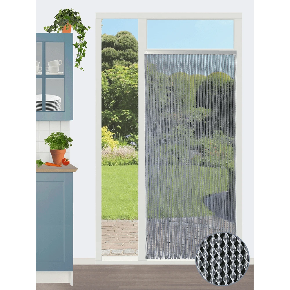 Vliegengordijn Evora - Transparant - 100 X 232cm - Sun-Arts - Afbeelding 3