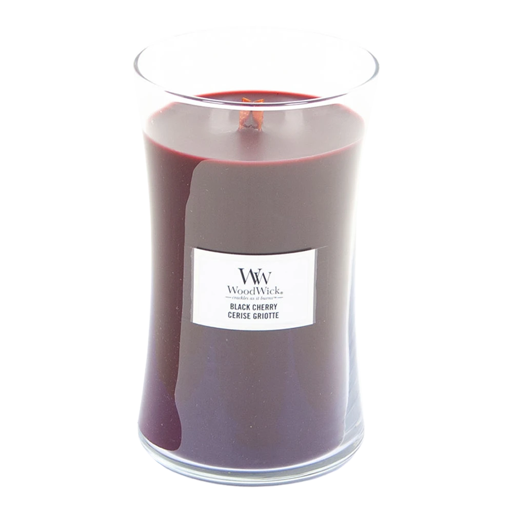 Woodwick Black Cherry Large Candle - Geurkaars - Afbeelding 2