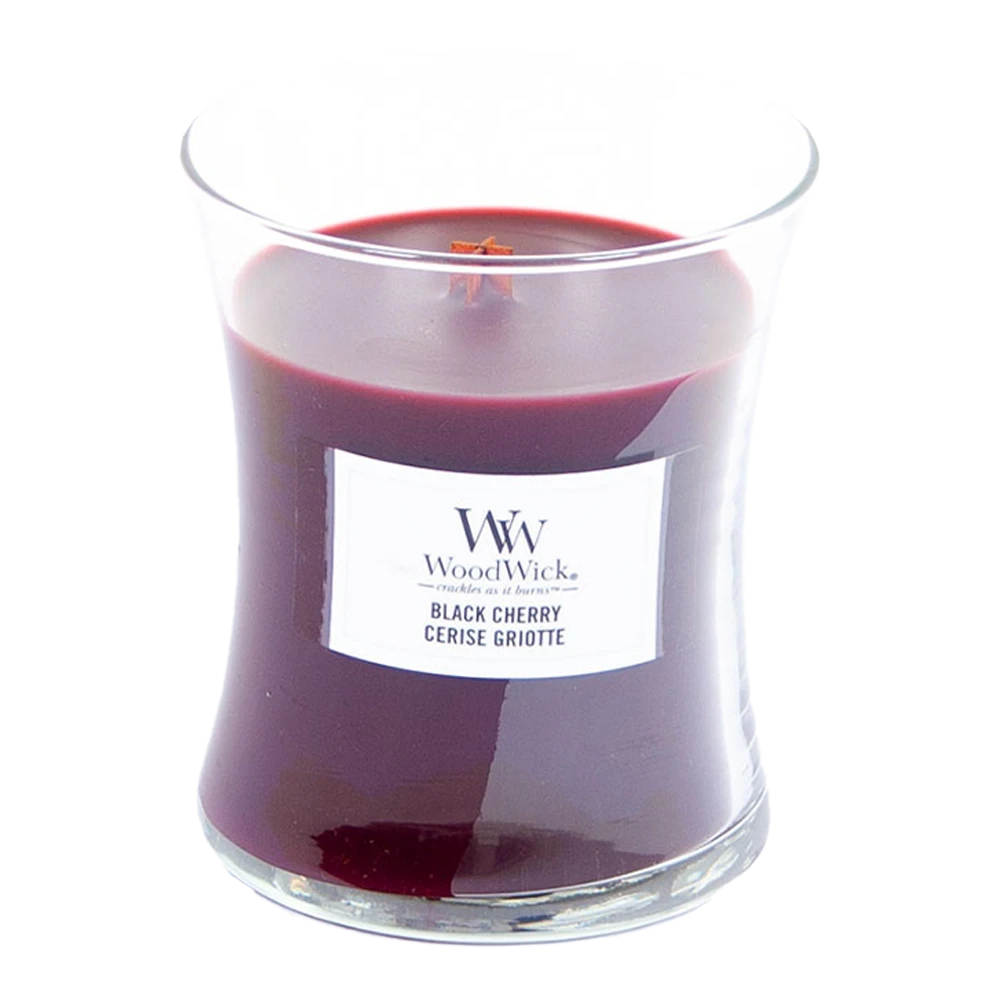 Woodwick Black Cherry Medium Candle - Geurkaars - Afbeelding 2