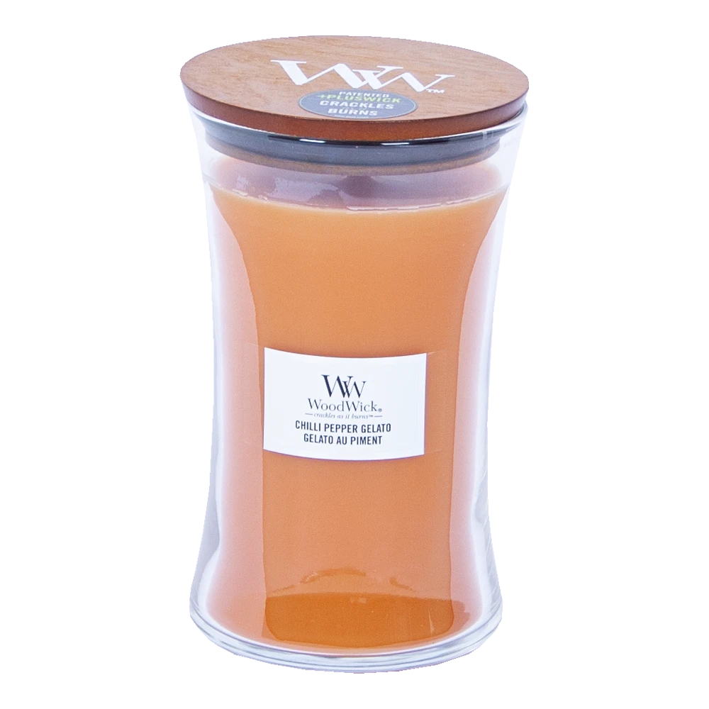 Woodwick Chili Pepper Gelato Large Candle - Geurkaars
