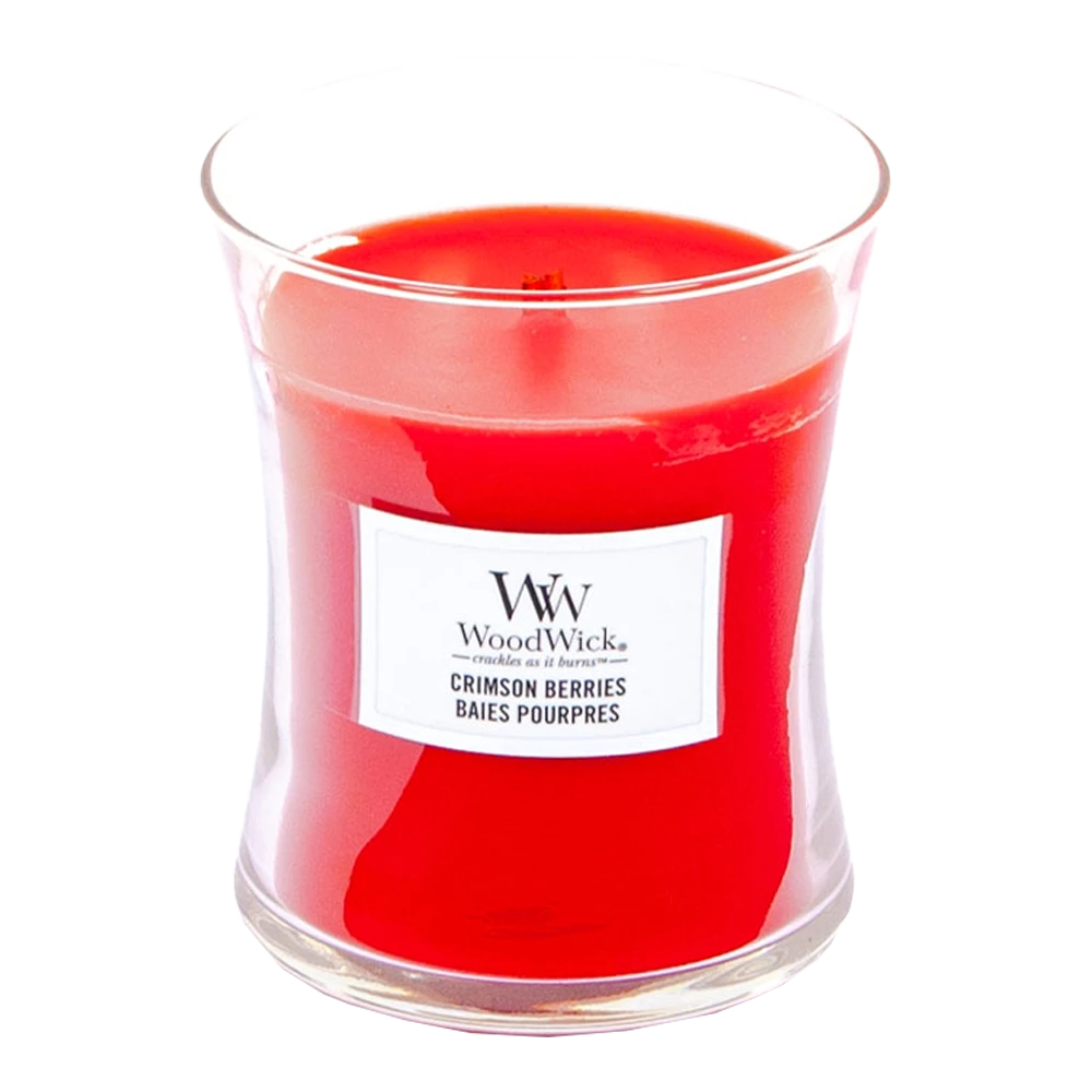 Woodwick Crimson Berries Medium Candle - Geurkaars - Afbeelding 2