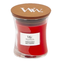 Woodwick Crimson Berries Mini Candle - Geurkaars