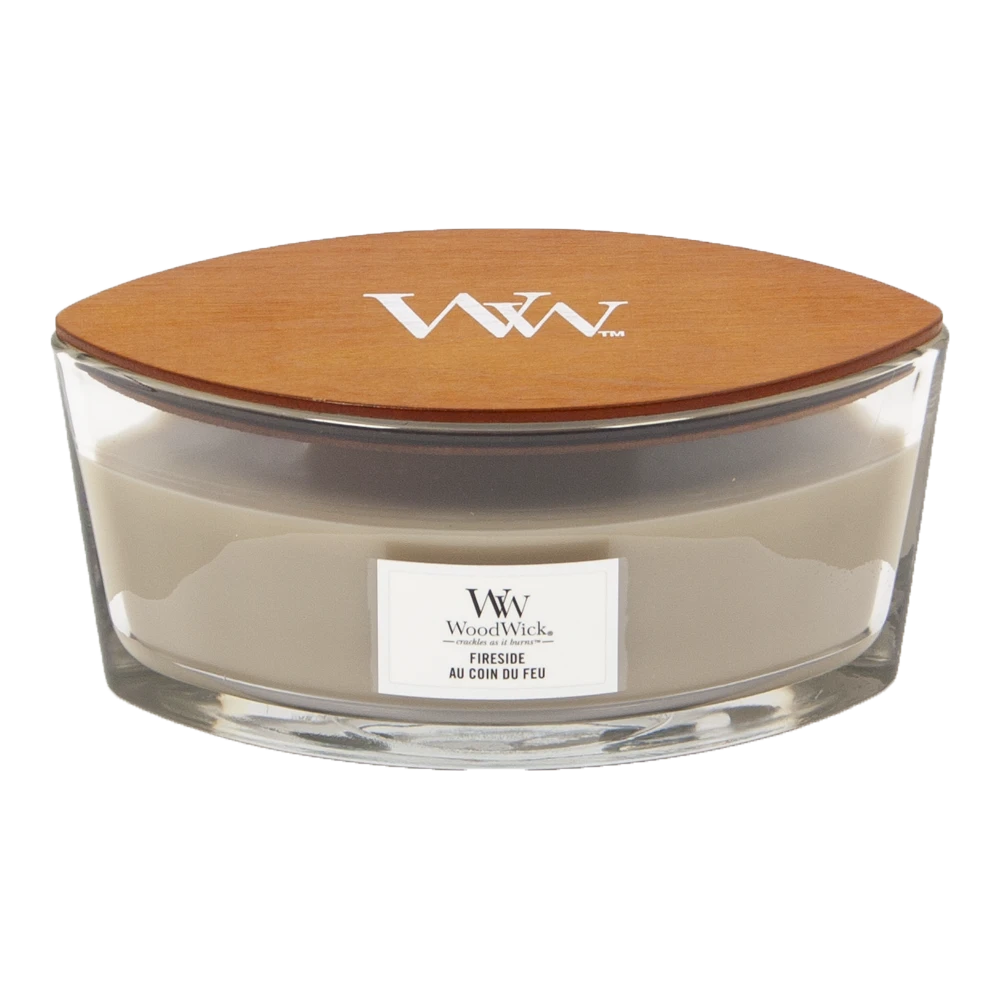Woodwick Fireside Ellipse Candle - Geurkaars