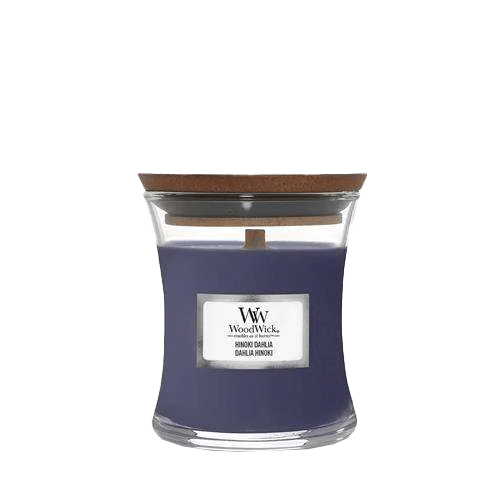 Woodwick Hinoki Dahlia Mini Candle - Geurkaars
