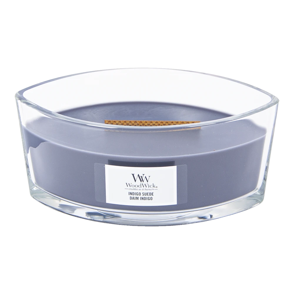 Woodwick Indigo Suede Ellipse Candle - Afbeelding 2