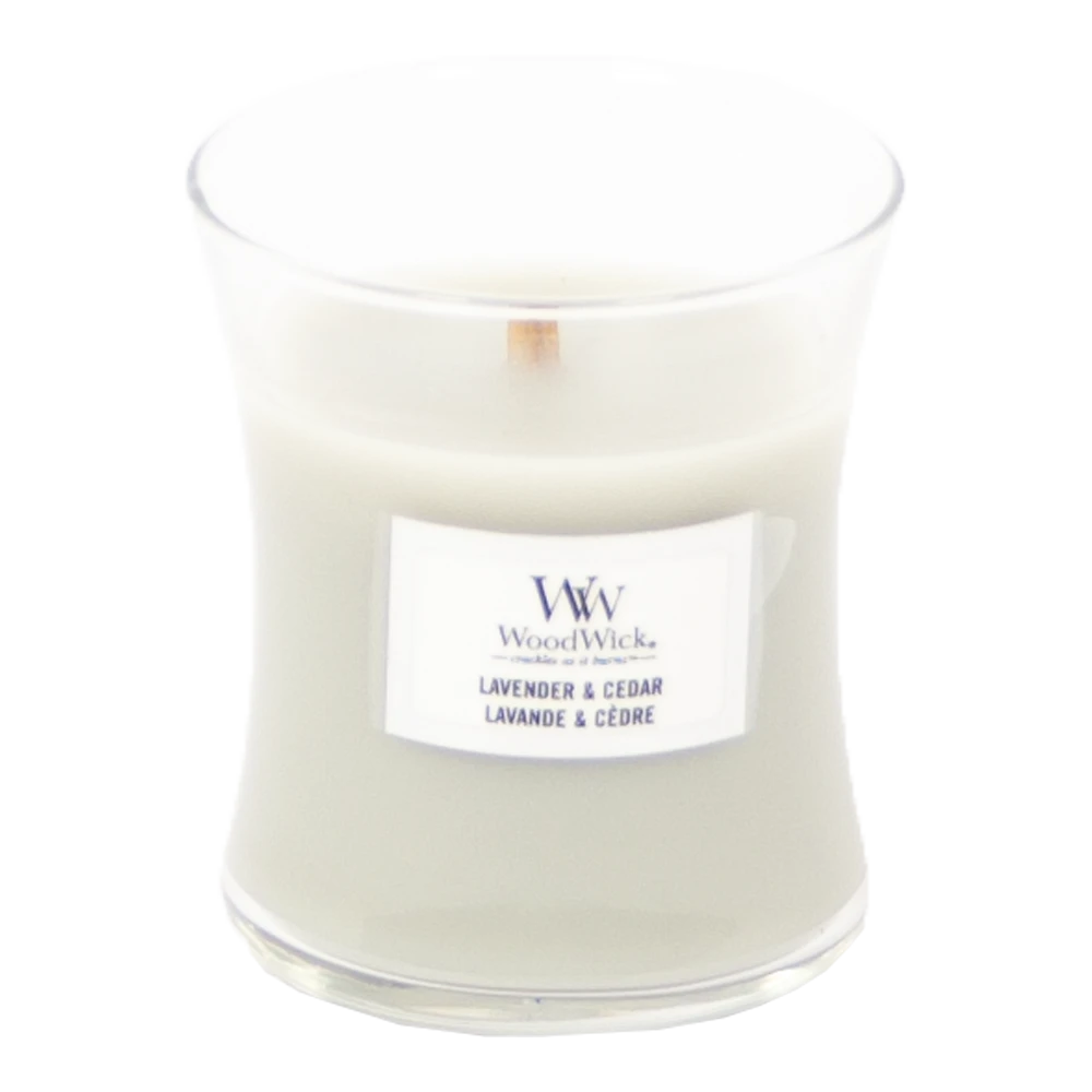 Woodwick Lavender & Cedar Mini Candle - Geurkaars - Afbeelding 2