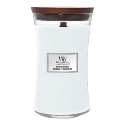 Woodwick Magnolia Birch Large Candle - Geurkaars