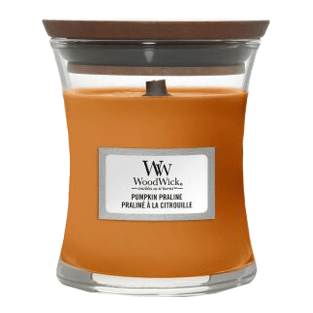Woodwick Pumpkin Praline Mini Candle - Geurkaars