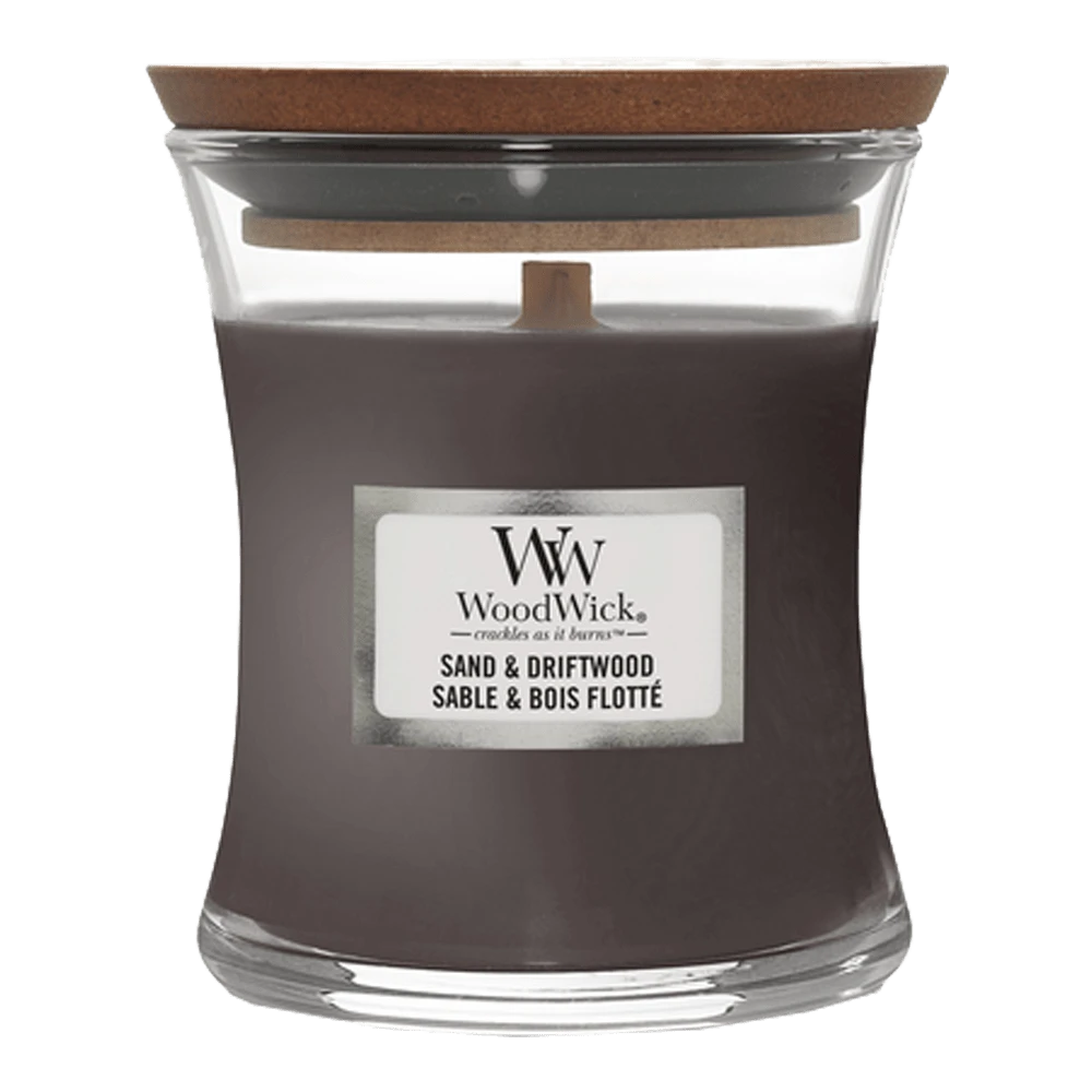 Woodwick Sand & Driftwood Medium Candle - Geurkaars