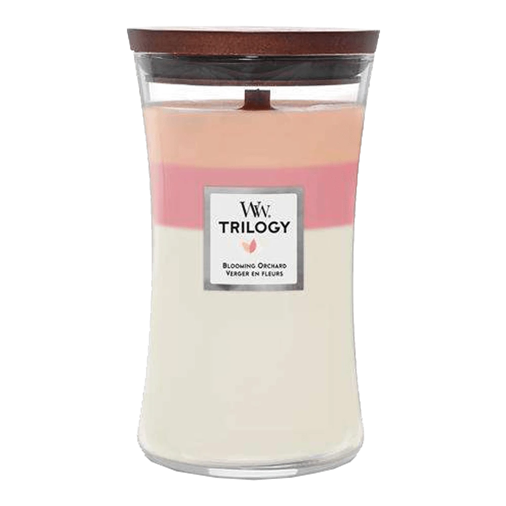 Woodwick Trilogy Blooming Orchard Large Candle - Geurkaars