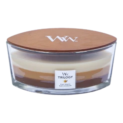Woodwick Trilogy Cafu00e9 Sweets Ellipse Candle - Geurkaars