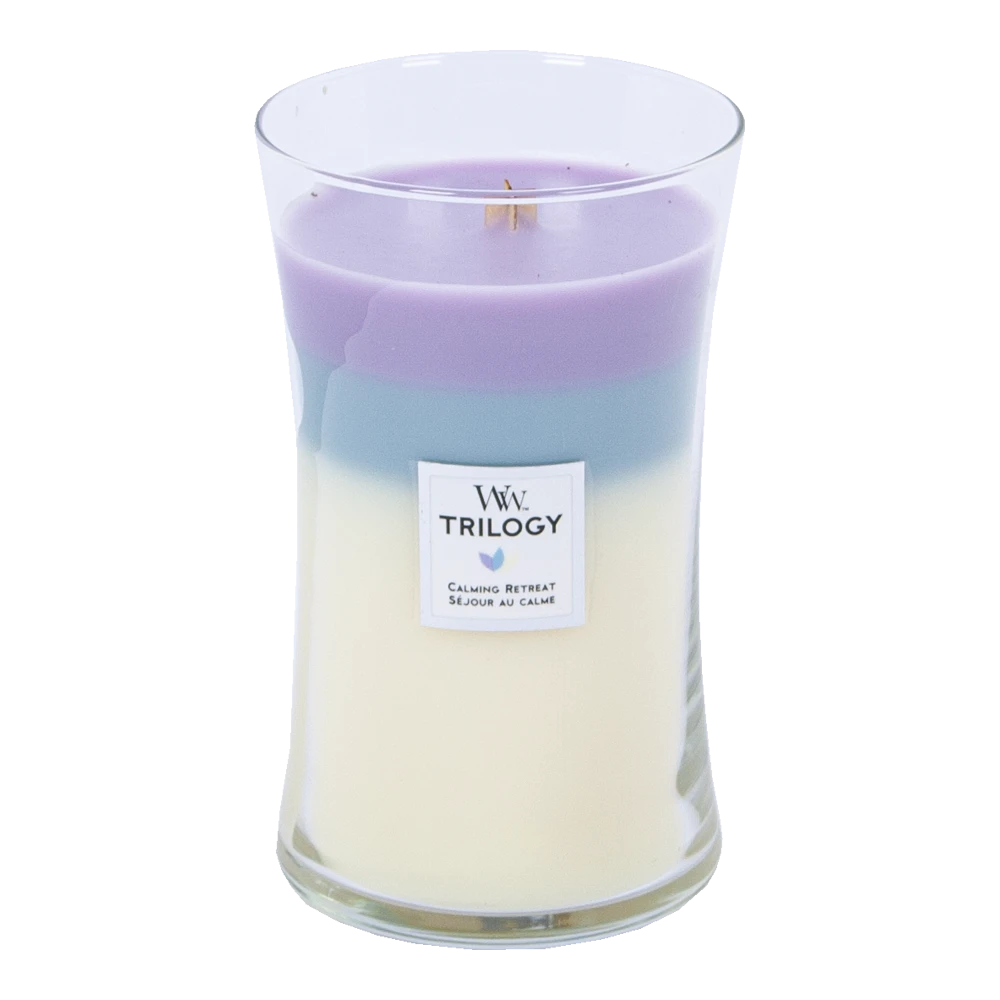 Woodwick Trilogy Calming Retreat Large Candle - Geurkaars - Afbeelding 2