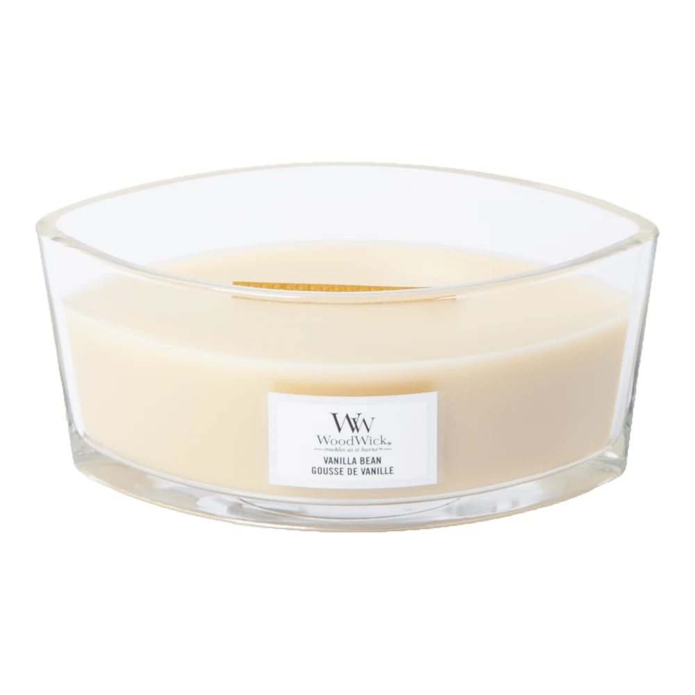 Woodwick Vanilla Bean Ellipse Candle - Geurkaars - Afbeelding 2