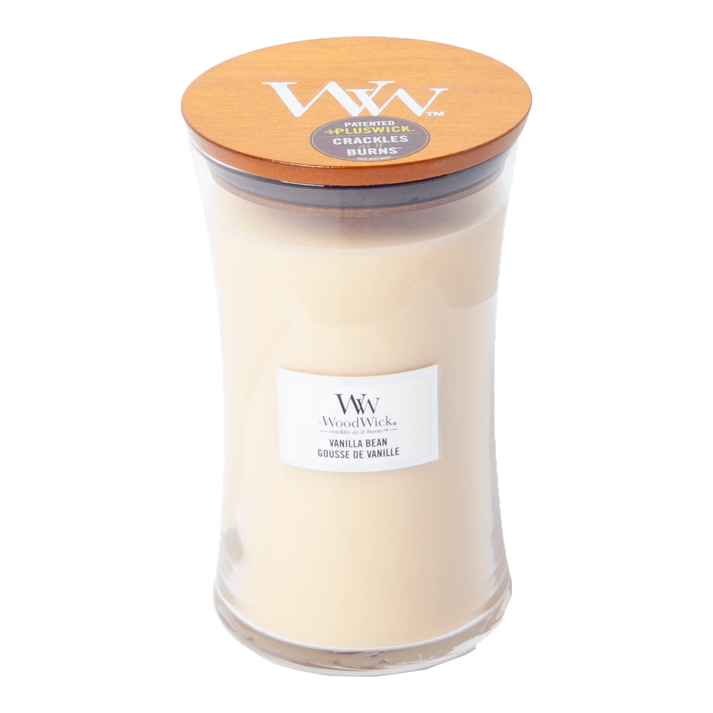 Woodwick Vanilla Bean Large Candle - Geurkaars