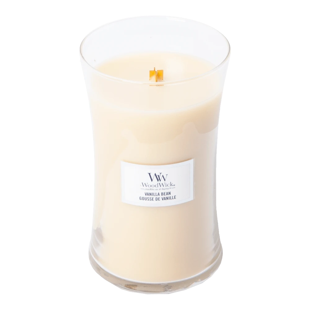 Woodwick Vanilla Bean Large Candle - Geurkaars - Afbeelding 2