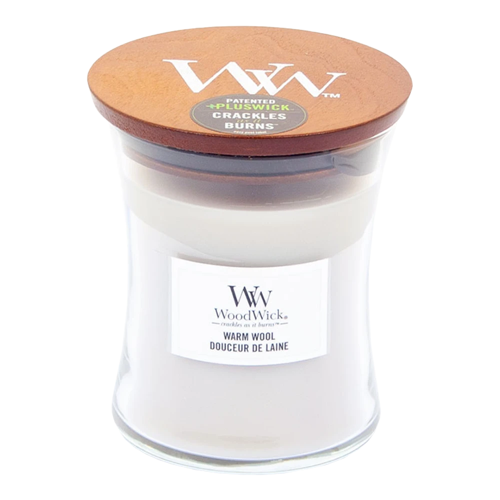 Woodwick Warm Wool Medium Candle - Geurkaars